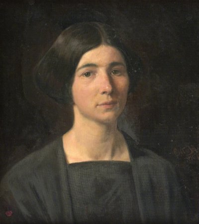 Portrét dámy od Otto Haslund