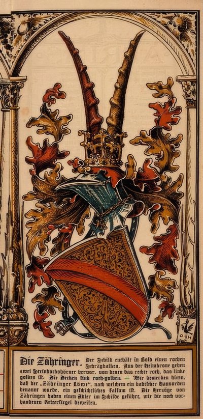 Erb německých královských rodů: The Zähringer od Otto Hupp