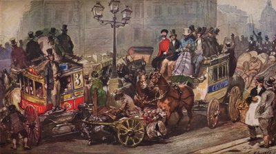 Scéna v Ludgate Circus, 1850 od Otto Limited