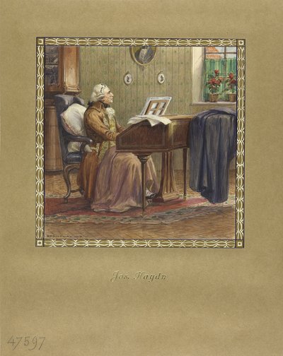 Joseph Haydn u klavíru, 1917 od Otto Robert Nowak