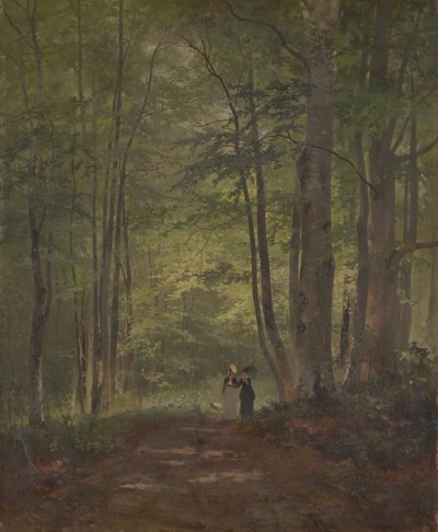 Waldinneres mit Staffage od Otto Seitz