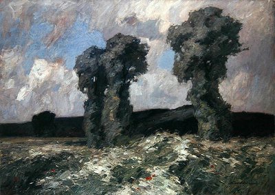 Willow Trees v údolí Lahn (olej na plátně) od Otto Ubbelohde