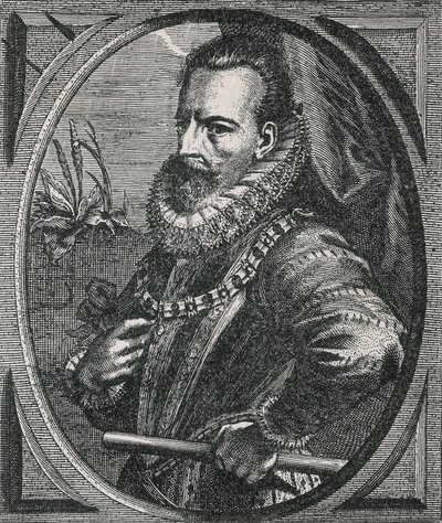 Portrét kondotiéra Alexandra (Alessandra) Farnese, vévody z Parmy, guvernéra Nízkých zemí (1545-1592), podle Otto van Veena (1556-1629) (rytina) od Otto van Veen