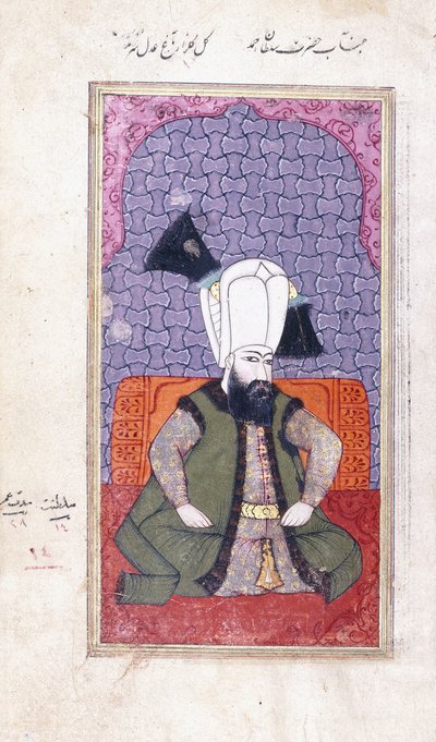 Portrét sultána Ahmeda III od Ottoman School