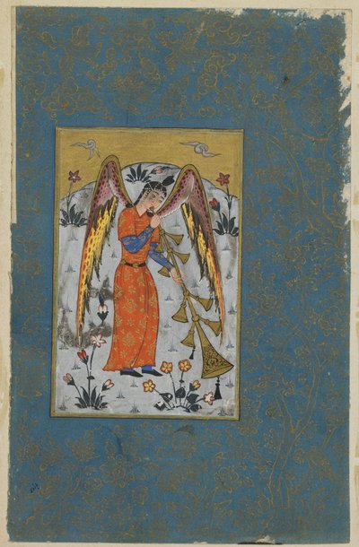 Anděl Israfil, kolem 1580-90 od Ottoman School