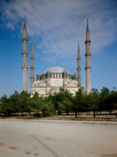 Pohled na mešitu (1575) od Ottoman School