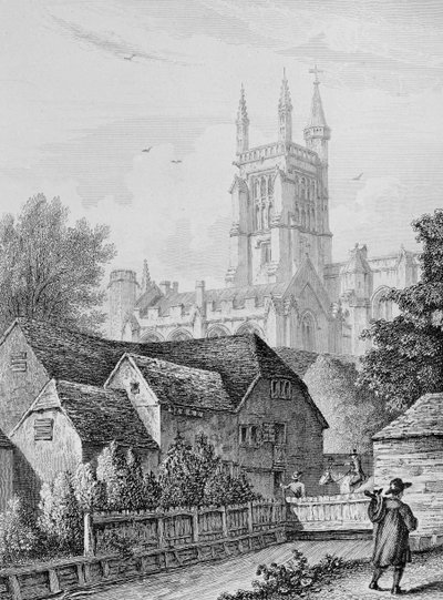 College Tower, Library and Mill Winchester, c.1830 od Owen Brown Carter