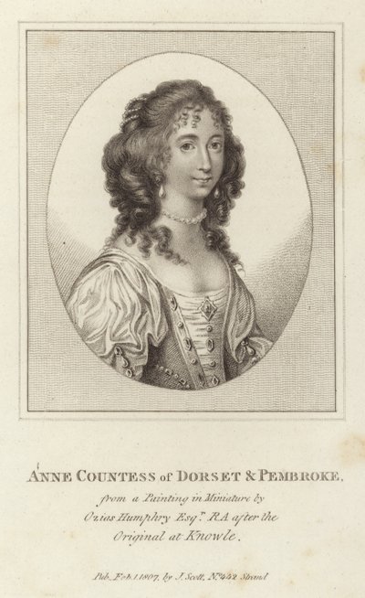 Anne hraběnka z Dorsetu a Pembroke od Ozias Humphry