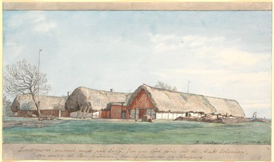 Lundsgaard přibližně uprostřed Læssø. od P.C. Skovgaard