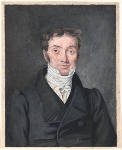 Portrét školního učitele Hanse Jensena Visbyho (1777-1870), z Aagerup, farnost Ramløse. od P.C. Skovgaard