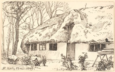 Zastřešený statek na Læsø od P.C. Skovgaard