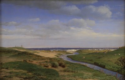 Pohled na severní pobřeží Zélandu v Dronningmølle od P.C. Skovgaard
