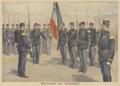 Voják se omluvil francouzské vlajce za to, že ji urazil od P.H.G.V. Michel