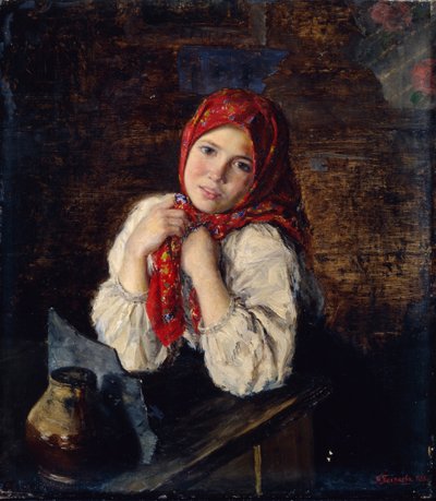 Venkovská koketa, 1893 od P.I. Polyakov