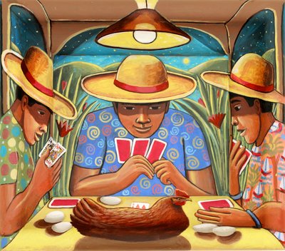 Chicken And Egg, 2025 (tónované gesso) od PJ Crook