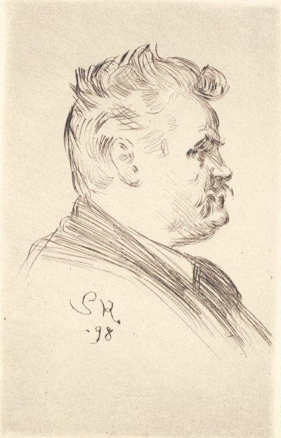 Portrét Carla Lochera, profil od Peder Severin Krøyer