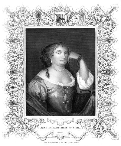 Anne Hyde, vévodkyně z Yorku. od P. Lightfoot