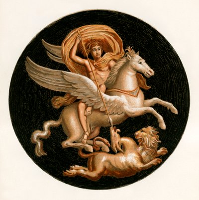 Bellerophon zabíjí Chimeru od P. Sellier
