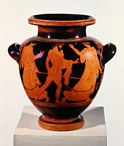 Attic Red-figure Stamnos (keramika) (viz také 293768) od Painter of the Birth of Athena