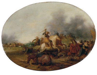 Jízda s padlým koněm, 1637 od Palamedes Palamedesz