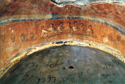 Eucharistie (freska) od Paleo Christian
