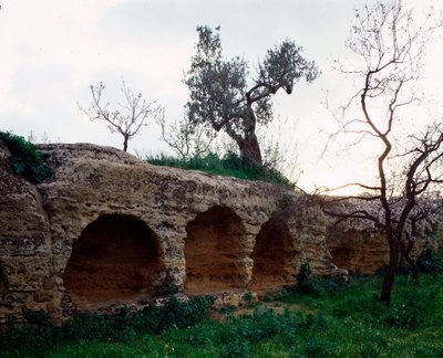 Pohled na paleochristian nekropole, 4. století od Paleo Christian