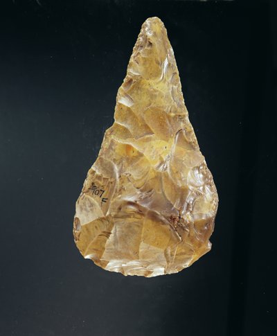 Acheulean ruční sekera od Paleolithic