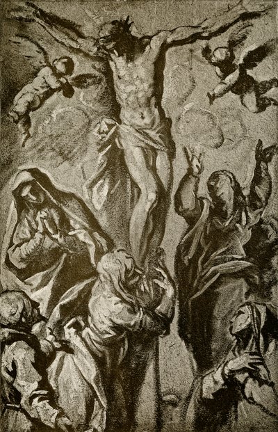 Kristus na kříži od Palma Il Giovane