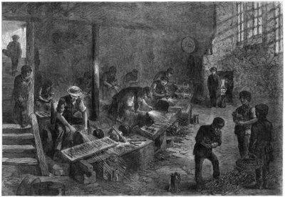 Trup vidlicových brusek, Sheffield steel productions, 1866. od Palmer