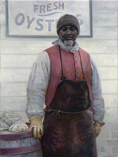 Ústřičník, 2016 (olej na plátně) od Pamela Patrick White