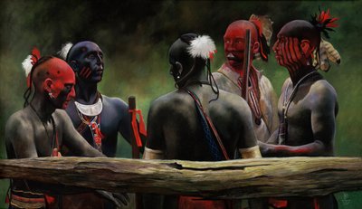 Proti plotu, 2004 (pastel) od Pamela Patrick White