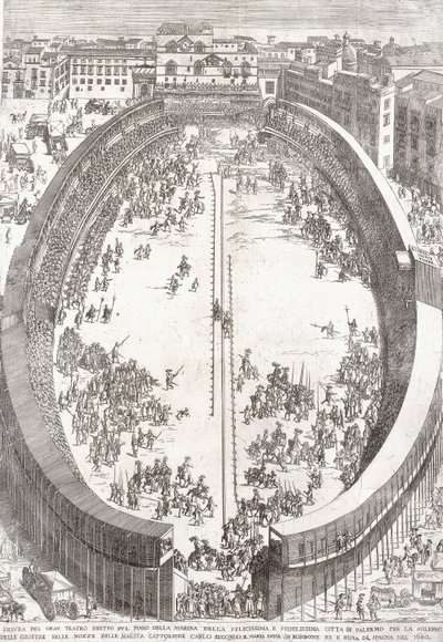 Velká skládací deska Velkého divadla, 1680 od Paolo Amato