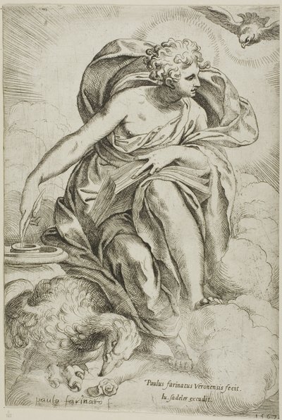 Svatý Jan Evangelista od Paolo Farinati