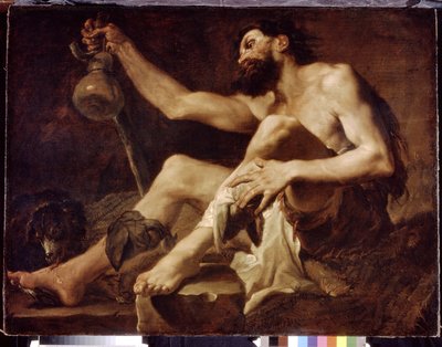 Lazar jako ubohý žebrák. (Lazar jako chudý žebrák). Obraz Paola Paganiho (1660-1716), olej na plátně od Paolo Pagani