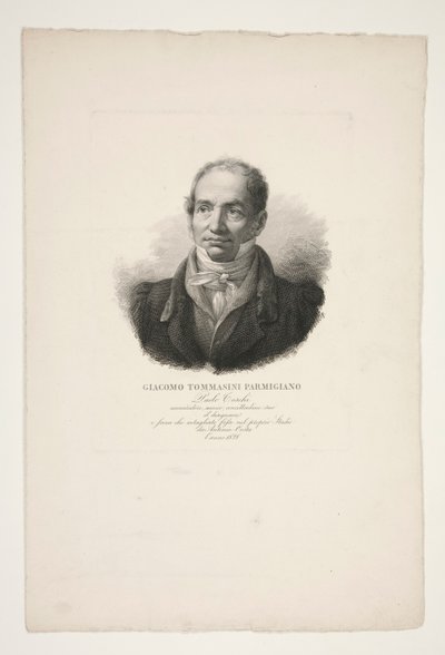 Portrét Giacoma Tommasiniho Parmezán od Paolo Toschi