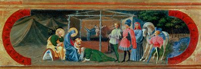 Klanění tří králů. Obraz od Paola di Dono dit Paolo Uccello (1397-1475) od Paolo Uccello