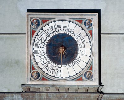 Ciferník s hlavami proroků od Paolo Uccello