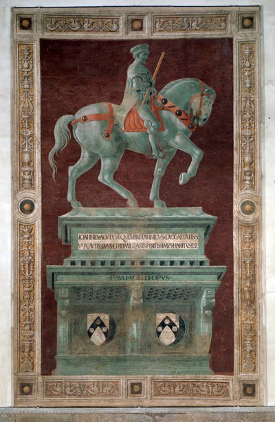 Pohřební pomník sira Johna Hawkwooda - Freska od Paolo Uccello