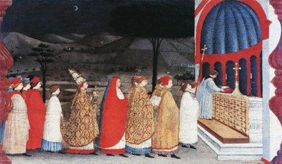 Predella ze Zázraku zprofanovaného hostitele od Paolo Uccello