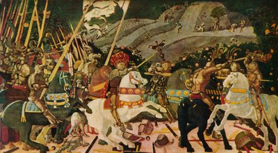 Bitva u San Romana, c1438, 1909 od Paolo Uccello
