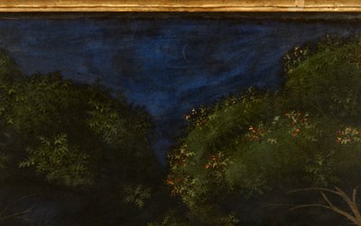 Lov v lese, asi 1465-70 olej na desce detail 100861 od Paolo Uccello