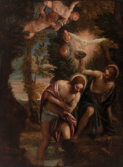 Křest Kristův od Paolo Veronese