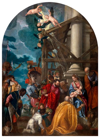 Klanění tří králů. od Paolo Veronese