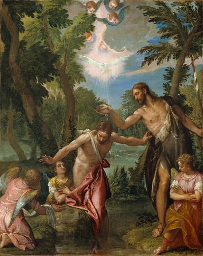 Křest Kristův od Paolo Veronese