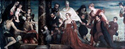 Madonna a rodina Cuccina, 1571 od Paolo Veronese