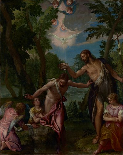 Křest Kristův od Paolo Veronese and workshop