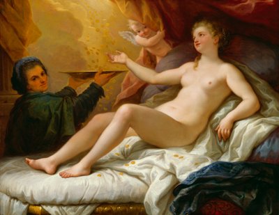 Danae, kolem 1705 (olej na plátně upevněném na masonitu) od Paolo di Matteis