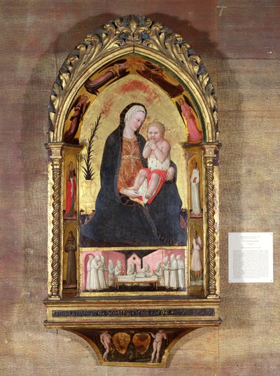 Panna pokora s anděly a svatými, kolem 1440 (tempera se zlatem na panelu) od Paolo di Stefano Badaloni Schiavo
