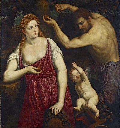Mars, Venuše a Amor od Paris Bordone