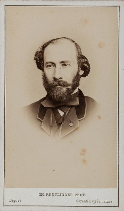 Portrét Octave Feuillet 1821-1890. od Paris . Photo studio Reutlinger